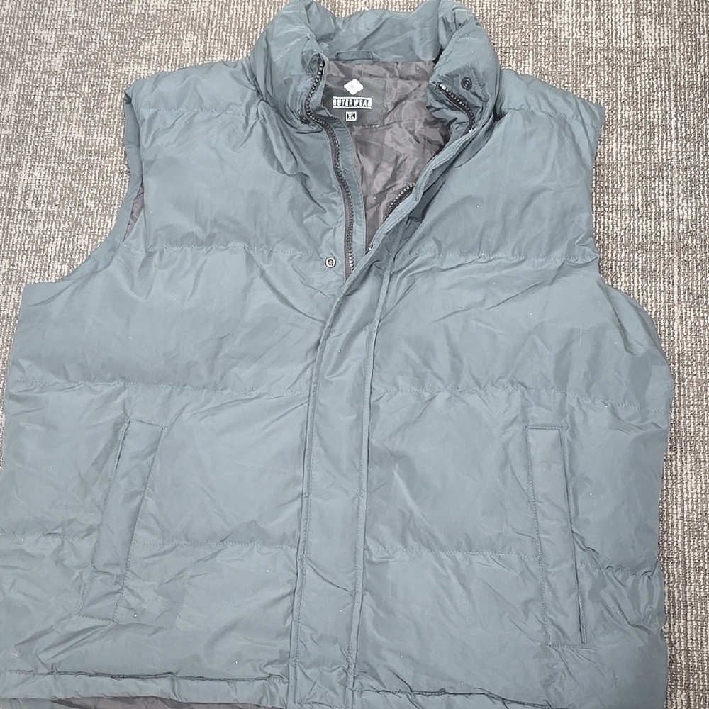 Kenneth Cole Men's Gray Puffer Vest